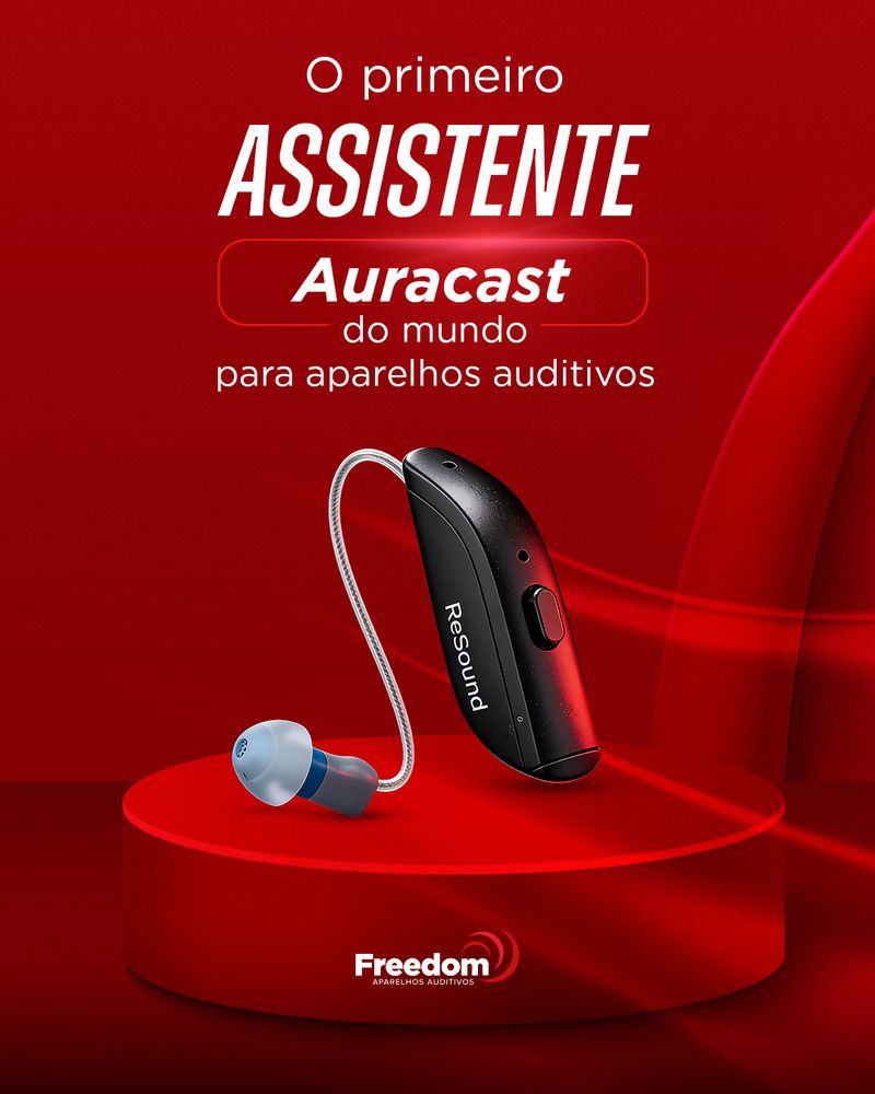 O primeiro assistente Auracast do mundo para aparelhos auditivos